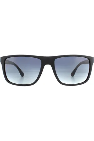 Emporio Armani Zonnebril EA4033 58644L En Rubberen Blauw Blauw Verloop