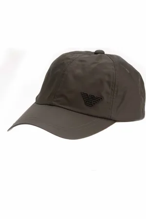 Emporio Armani Accessoires Nylon Baseball Cap met Adelaarsplaatje in