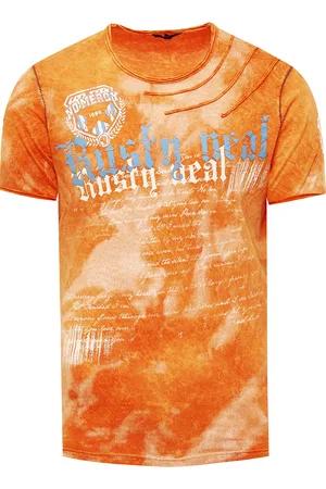 Rusty Neal T-shirt in kleur met logo-print in de stijl van Tie Dye Batik