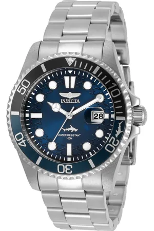 Invicta Pro Diver 30807 Heren Horloge - Quartz Uurwerk - Roestvrij Staal met blauwe Wijzerplaat - 43mm