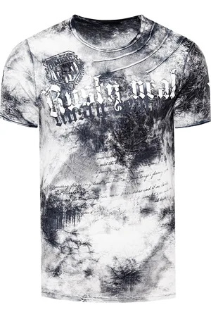 Rusty Neal T-shirt in kleur met logo-print in de stijl van Tie Dye Batik