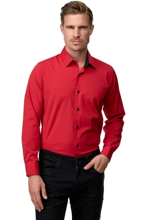 Rusty Neal Zakelijk overhemd Slim Fit Premium Katoen-Stretch