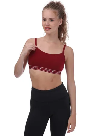 Lacoste Dames/Dames Bandeau Sportbeha (Bourgondië)