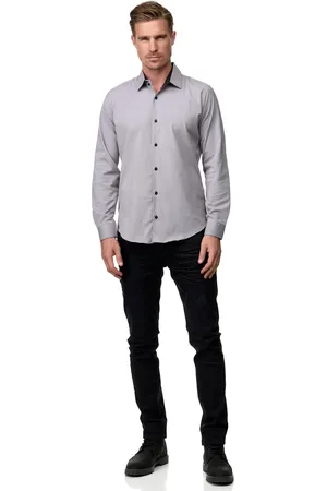 Rusty Neal Zakelijk overhemd Slim Fit Premium Katoen-Stretch