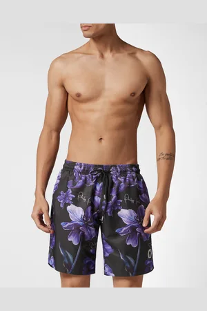 Philipp Plein Zwembroek Flowers