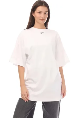 OFF-WHITE Off White Dames/Dames Off Stamp Katoenen T-shirt Jurk