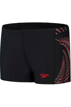 Speedo Plastisol Zwemshort Jongens (Marine / Rood)