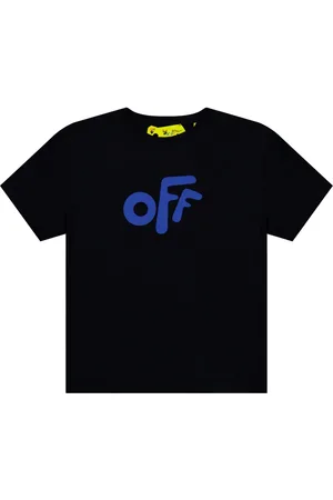 OFF-WHITE Off White Afgerond T-shirt voor kinderen (Zwart )