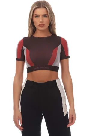 Heron Preston Dames/Dames Ex Ray 3D Geribd Gewaad Top (Zwart, Rood)