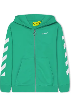 OFF-WHITE Off White Kinder/Kids Helvetica Full Zip Hoodie ( /Wit)