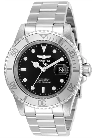 Invicta Pro Diver 34022 Heren Horloge - Quartz Uurwerk - Roestvrij Staal met zwarte Wijzerplaat - 40mm