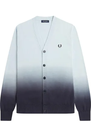 Fred Perry Heren Ombre vest (Lichtblauw)