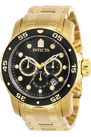Invicta Pro Diver - SCUBA 0072 Heren Horloge - Quartz Uurwerk - Roestvrij Staal met zwarte Wijzerplaat - 48mm