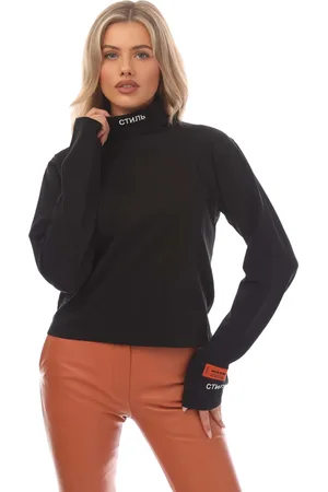 Heron Preston Dames/Dames Roll Neck T-shirt met lange mouwen ( , Wit)