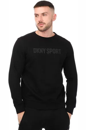 DKNY Heren Sweatshirt met Tonaal Logo Crew Neck