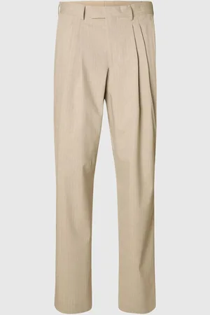 SELECTED Relaxed Fit Krijtstreep Pantalon