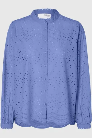 SELECTED Broderie Anglaise Overhemd