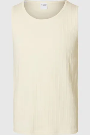 SELECTED Geribd Katoen Tanktop