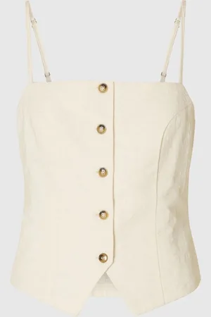 SELECTED Katoenmix Spaghetti Top