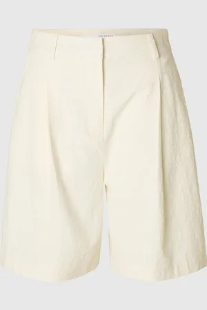 SELECTED Katoenmix High-waist Short