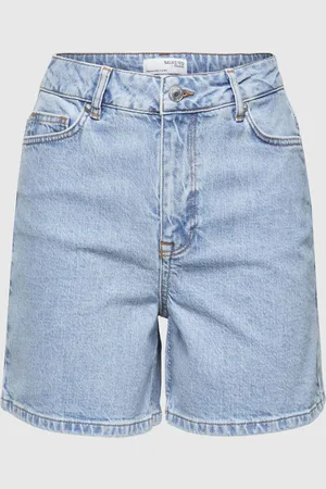 SELECTED Hoge Taille Denim Short