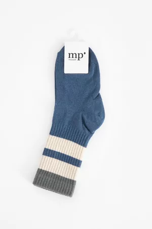 Sissy-Boy Jongens Enkelsokken - MP Denmark donkerblauwe sokken met strepen