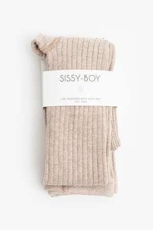 Sissy-Boy Beige Katoenen Rib Maillot