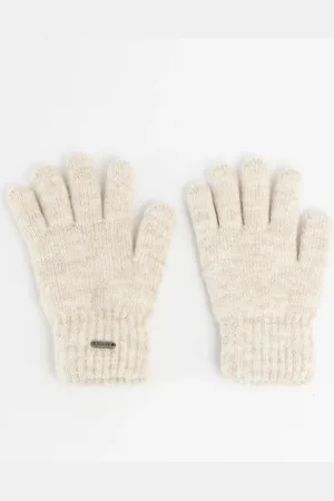 Barts Off White Gebreide Handschoenen