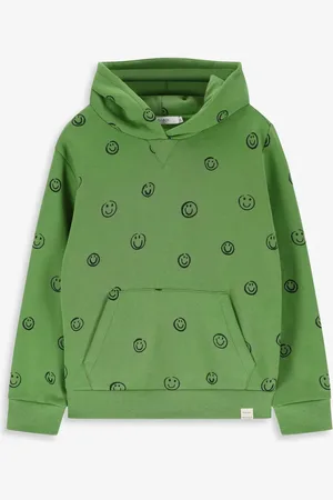 Sissy-Boy Groene Hoodie Met Smiley Print