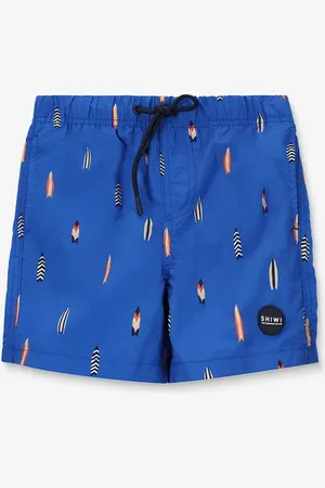 Shiwi Blauwe Zwembroek Met Surfbord Print