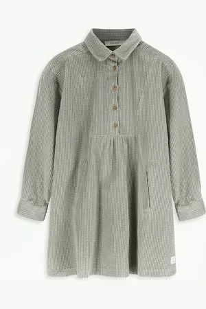 Sissy-Boy Mintgroene Corduroy Jurk