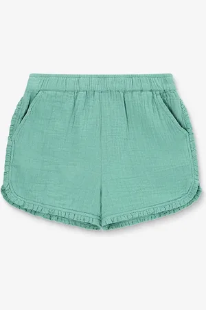 Sissy-Boy Groene Shorts Met Ruffle Details