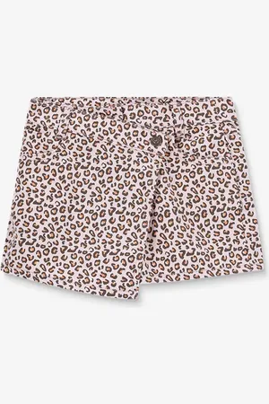 Sissy-Boy Lichtroze Skort Met Leopard Print