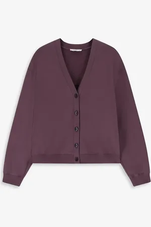Sissy-Boy Donkerpaars Vest Met V-hals