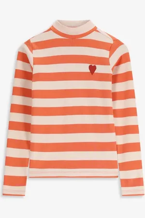 Sissy-Boy Gestreept Longsleeve T-shirt Met Mock Hals