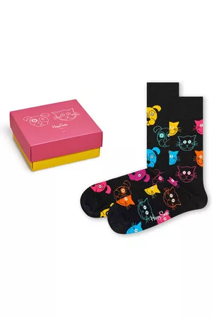 Happy Socks Cat vs dog giftbox 2-pack