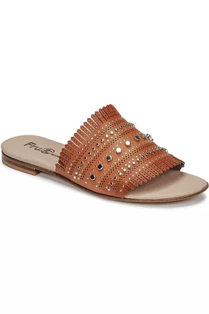 Fru.it Dames Slippers - Slippers 6765-100-CUOIO