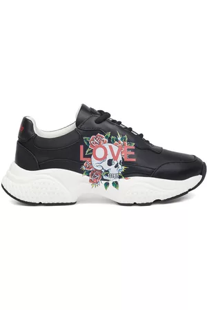 ED HARDY Lage Sneakers - Insert runner-love black/white
