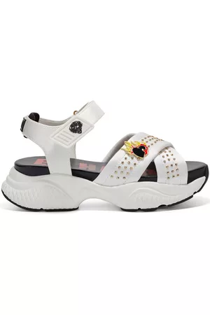 ED HARDY Dames Outdoor Sandalen - Sneakers Flaming sandal white