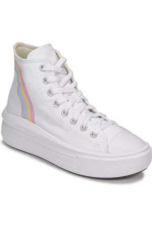 Converse Meisjes Sneakers - Hoge Sneakers CHUCK TAYLOR ALL STAR MOVE PLATFORM RAINBOW CLOUD HI
