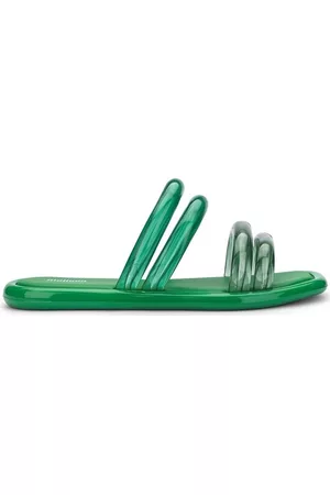 Melissa Sandalen Airbubble Slide - Green/Transp Green