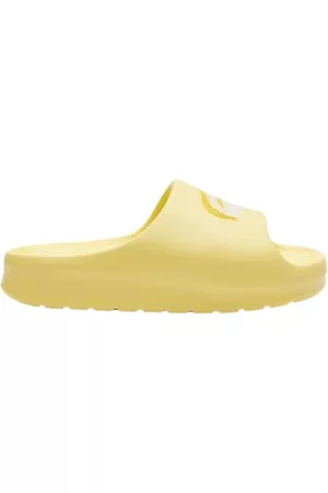 Lacoste Dames Espadrilles - Espadrilles Slide - Yellow/Off White