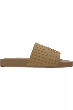 Bottega Veneta Heren Outdoor Sandalen - Brown Slider Sandals