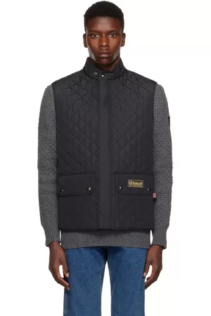 Belstaff Heren Gewatteerde Vesten - Black Quilted Waistcoat Vest