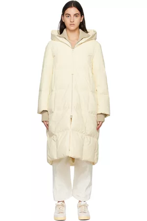 Jil Sander Off-White Quilted Down Coat