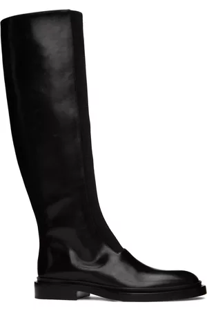 Jil Sander Black Tall Boots
