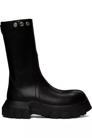 Rick Owens Black Platform Creeper Boots