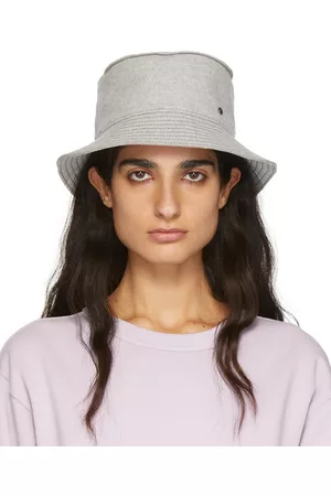 Le Mont St Michel Dames Buckethat - Grey Wool Jason Bucket Hat