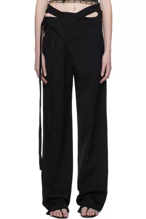 OTTOLINGER Dames Broeken - Black Signature Wrap Suit Trousers