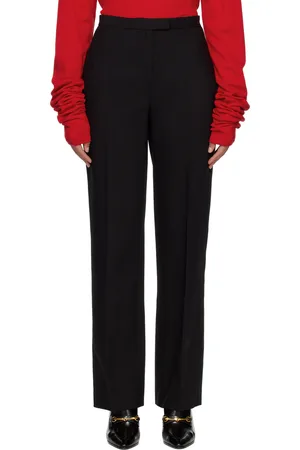The Row Black Elia Trousers